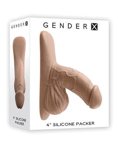 Gender X 4\" Silicone Packer - Tan