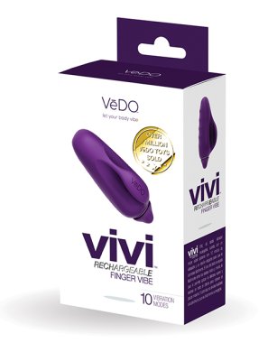 VeDO VIVI Rechargeable Finger Vibe - Deep Purple