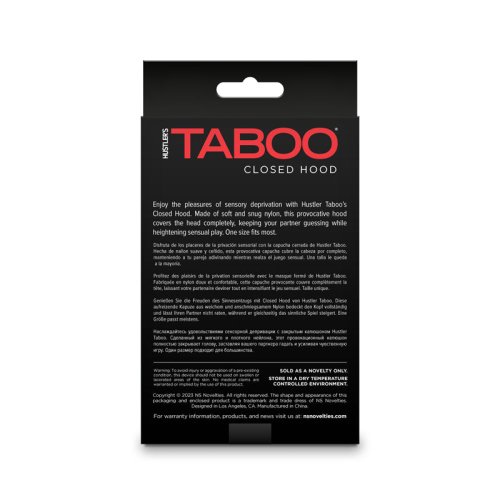 Hustler Taboo - Closed Hood - Black