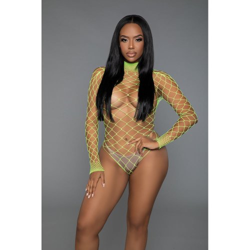 Dancing All Night Bodystocking NeonGreen