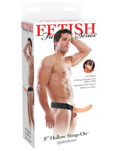 Fetish Fantasy Series 8\" Hollow Strap On - Flesh