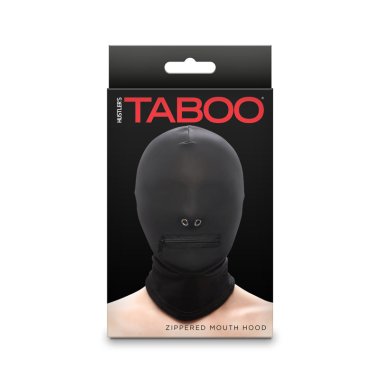 Hustler Taboo - Zippered Mouth Hood - Bl