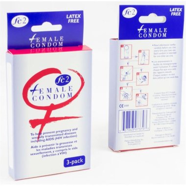 FC-2 Female Condom Nitrile 3pc