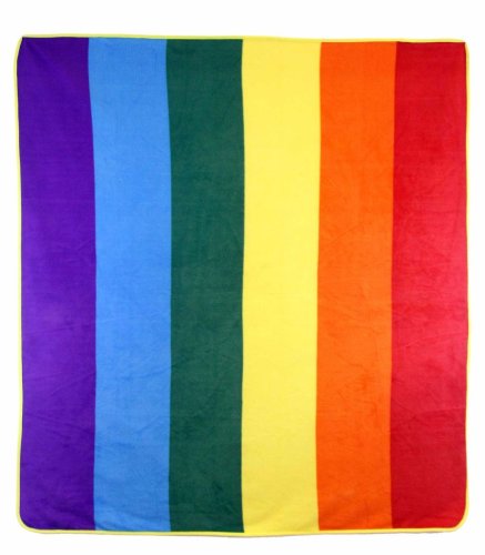 Rainbow Polar Fleece Blanket 50\" x 60\"