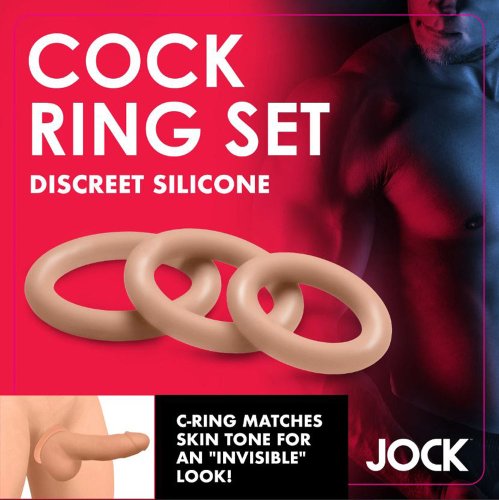 JOCK Discrete Silicone CockRing Set Tan