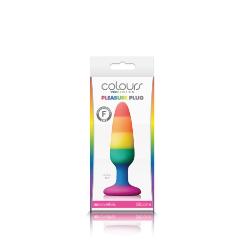 Colours Pride PleasurePlug-Sm R/bow