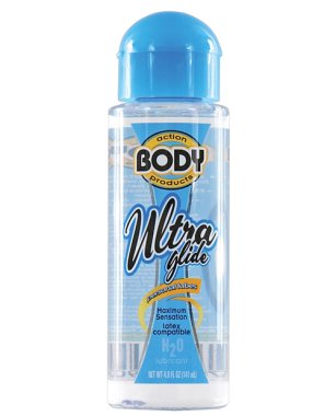 Body Action Ultra Glide Water Based - 4.4 oz Bottle