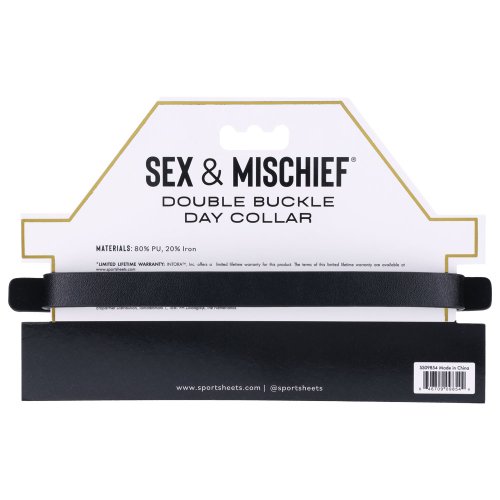 SEX & MISCHIEF DOUBLE BUCKLE DAY COLLAR