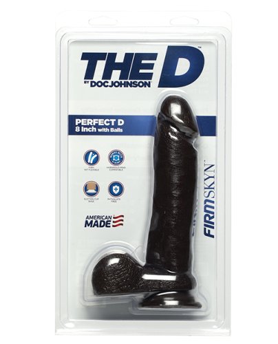 The D 8\" Perfect D w/Balls - Chocolate