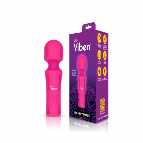 VIBEN MIGHTY MUSE HOT PINK POWERFUL PERSONAL WAND