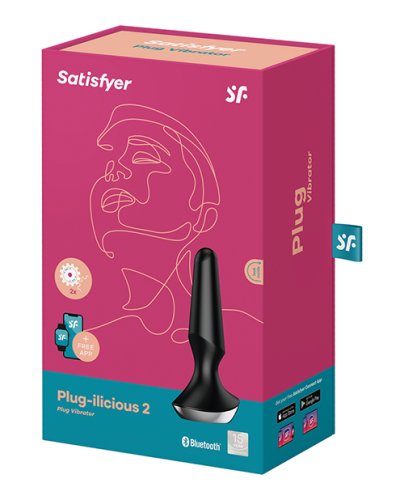 SATISFYER PLUG-ILICIOUS 2 BLACK (NET)