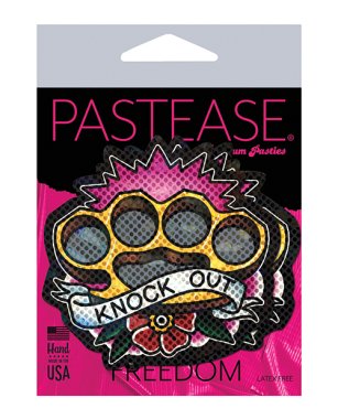Pastease Premium Diamond Thom Brass Knock Out Knuckles - Multi Color O/S