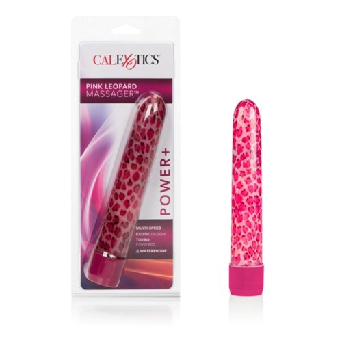 PINK LEOPARD MASSAGER 6.5 IN