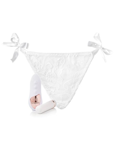 Nu Sensuelle Pleasure Panty Bullet w/Remote Control 15 Function - White