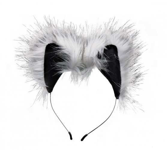 TAILZ GREY WOLF TAIL & EARS SET