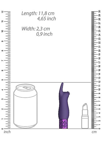 ROYAL GEMS ELEGANCE PURPLE RECHARGEABLE SILICONE BULLET