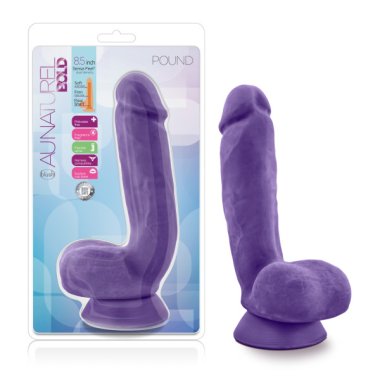 AU NATUREL BOLD POUND 8.5 IN DILDO PURPLE