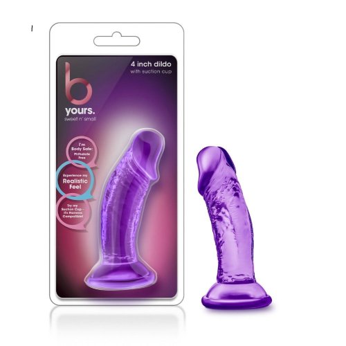 B Yours Sweet N Small 4\" Dildo - Purple