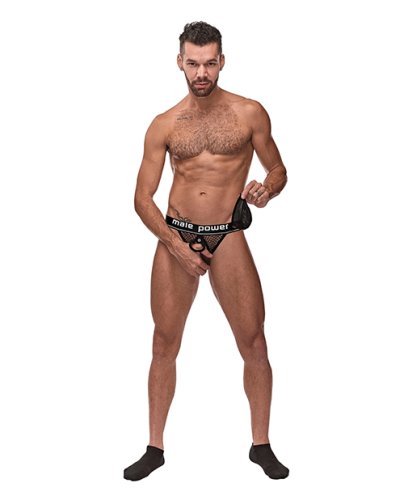 COCK PIT COCK RING JOCK BLACK L/XL