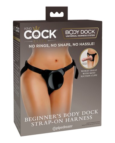 KING COCK ELITE BEGINNERS BODY DOCK STRAP ON HARNESS -Pipedream Products