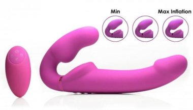 RC Inflatable Vib. Strapless Strap-On