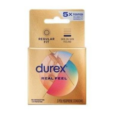 Durex Avanti Real Feel Non-Latex - 3 pk