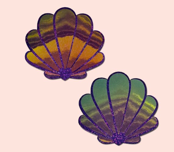 PASTEASE SEASHELL OPALESCENT PURPLE & GOLD