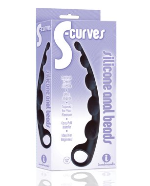 THE 9'S S CURVES SILICONE ANAL BEADS