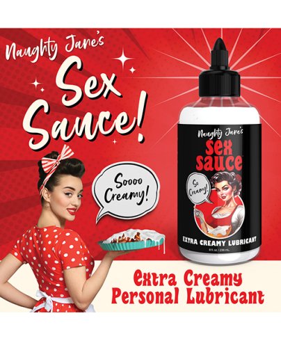 Naughty Jane\'s Sex Sauce Extra Creamy Lubricant - 8 oz