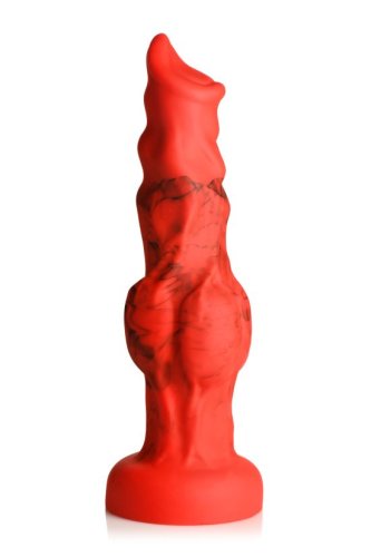 CREATURE COCKS FIRE HOUND SILICONE DILDO MEDIUM