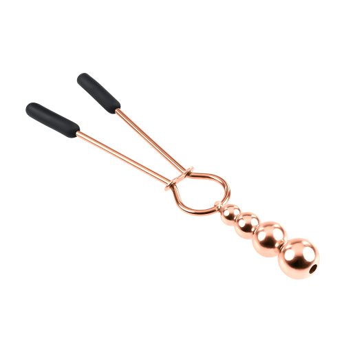 SELOPA - Beaded Nipple Clamps -Rose Gold