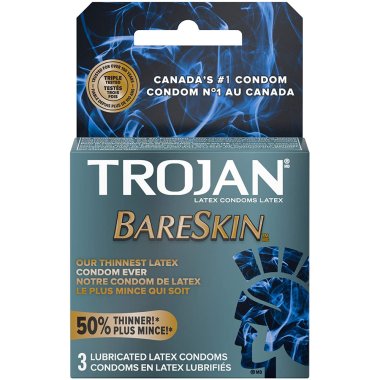 Trojan Sensitivity BareSkin Condoms 3 pk