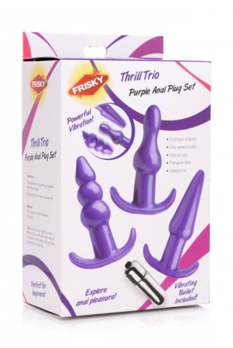 Thrill Trio Anal Plug Set - Purple