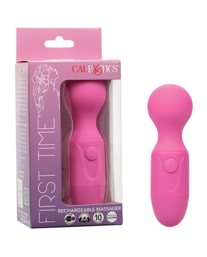 First Time Rechargeable Vibrator Massager - Pink