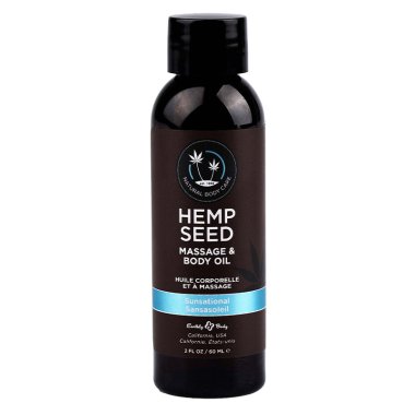 Hemp Seed Massage & Body Oil Sunsational 2 fl oz / 60 ml