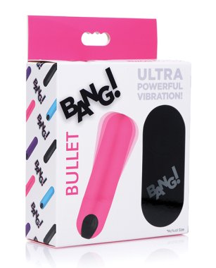 Bang! Vibrating Bullet w/ Remote Control - Pink