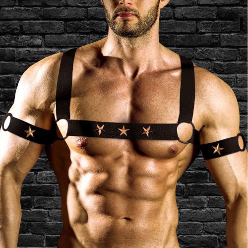 Star Boy Chest Harness w Arm Bands LXL