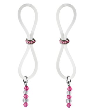 Bijoux de Nip Nipple Halos Pink Gem Slider - Pink/Clear