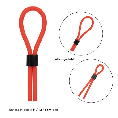 SILICONE STUD LASSO RED