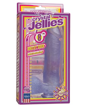 Crystal Jellies 8" Ballsy Cock - Clear