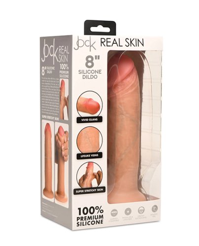 Curve Toys Jock Real Skin Silicone 8\" Dildo