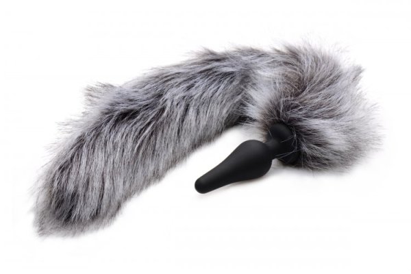 TAILZ GREY WOLF TAIL & EARS SET