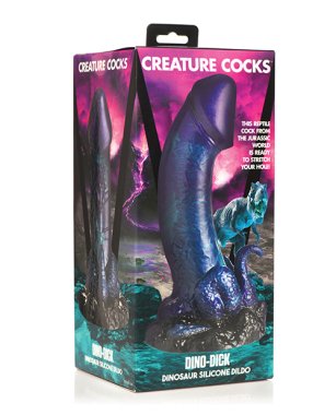 Creature Cocks Dino Dick Silicone Dildo - Large Multi Color