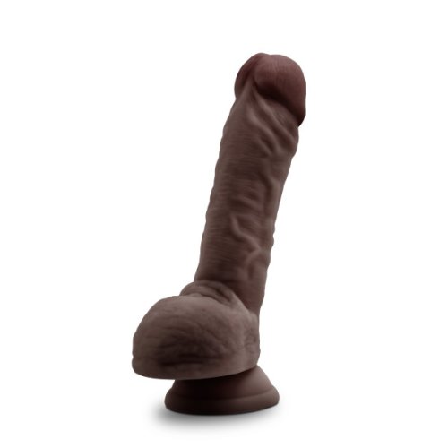 DR SKIN DR MASON 9IN DILDO W/ SUCTION CHOCOLATE