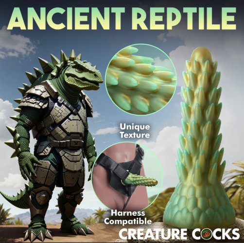 Stegosaurus Spiky Reptile Silicone Dildo