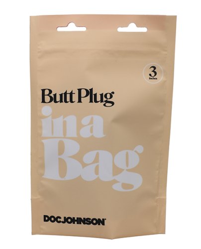 In A Bag 3\" Butt Plug - Black