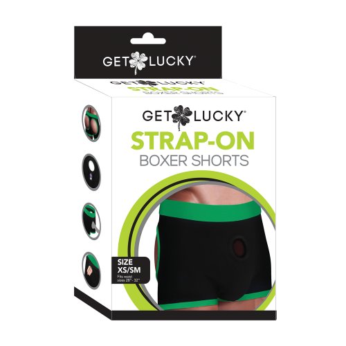 Get Lucky Strap-On Boxer Shorts - XS/S *