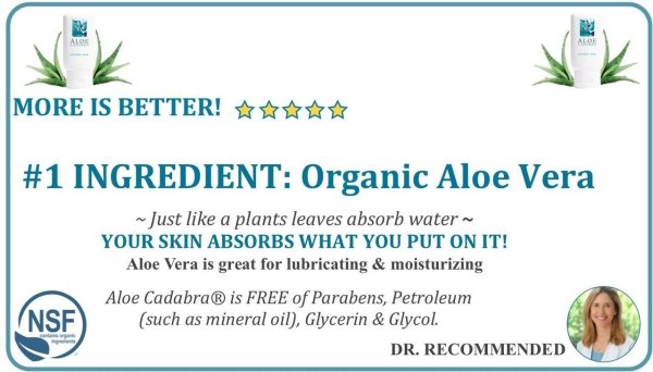 ALOE CADABRA ORGANIC LUBE NATURAL ALOE 2.5 OZ