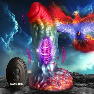 Rainbow Phoenix Vibrating Silicone R/C