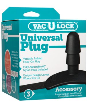 Vac-U-Lock Universal Plug - Black